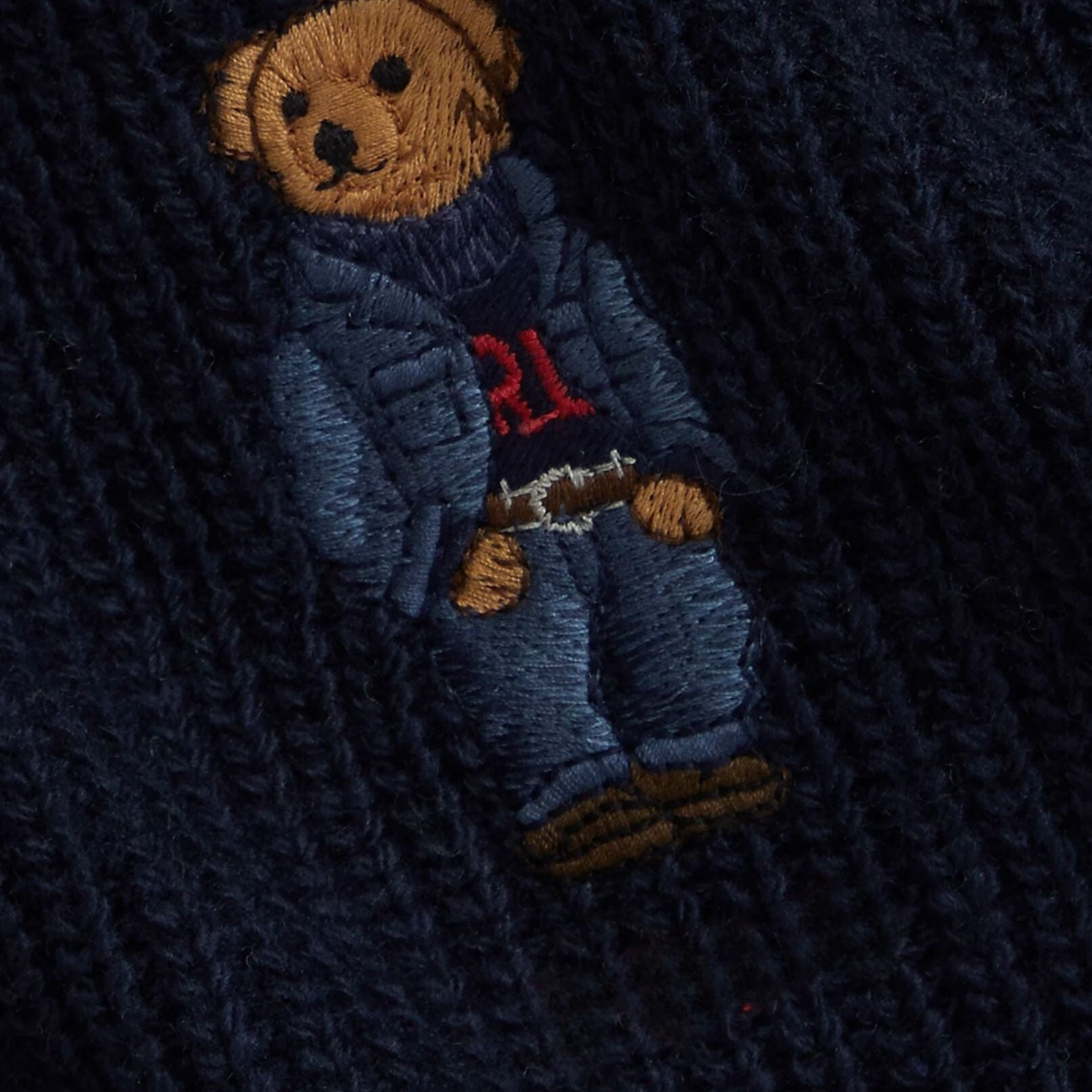 Ralph Lauren Polo Bear Knit Scarf