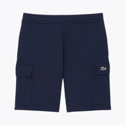 Lacoste Cotton Fleece Cargo Shorts
