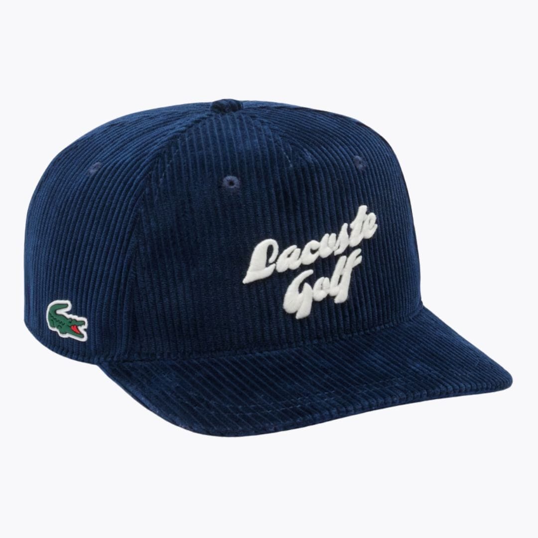 Lacoste Embroidered Corduroy Golf Cap