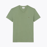 Lacoste Lightweight Cotton Pima V Neck T-shirt