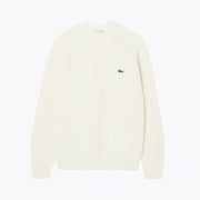 Lacoste Thick Carded Wool Crew Neck Sweater