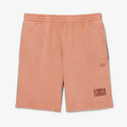 Lacoste Washed Effect Cotton Fleece Shorts