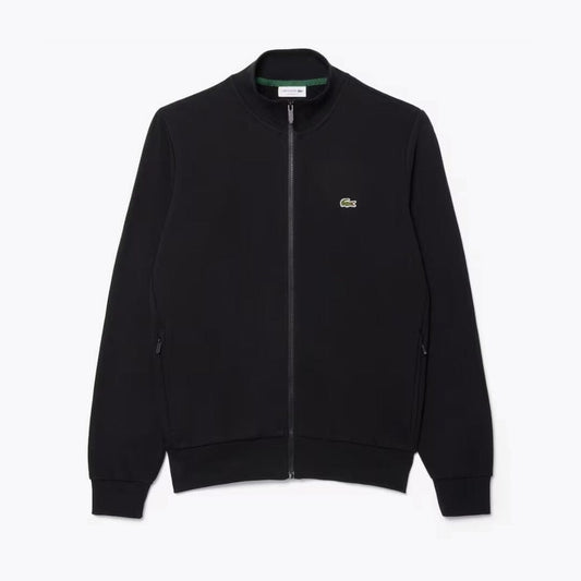 Lacoste Zip-Up High Neck Fleece Sweatshirt