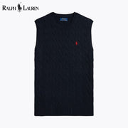 Ralph Lauren Cable-Knit Cotton Sweater Vest