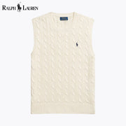 Ralph Lauren Cable-Knit Cotton Sweater Vest