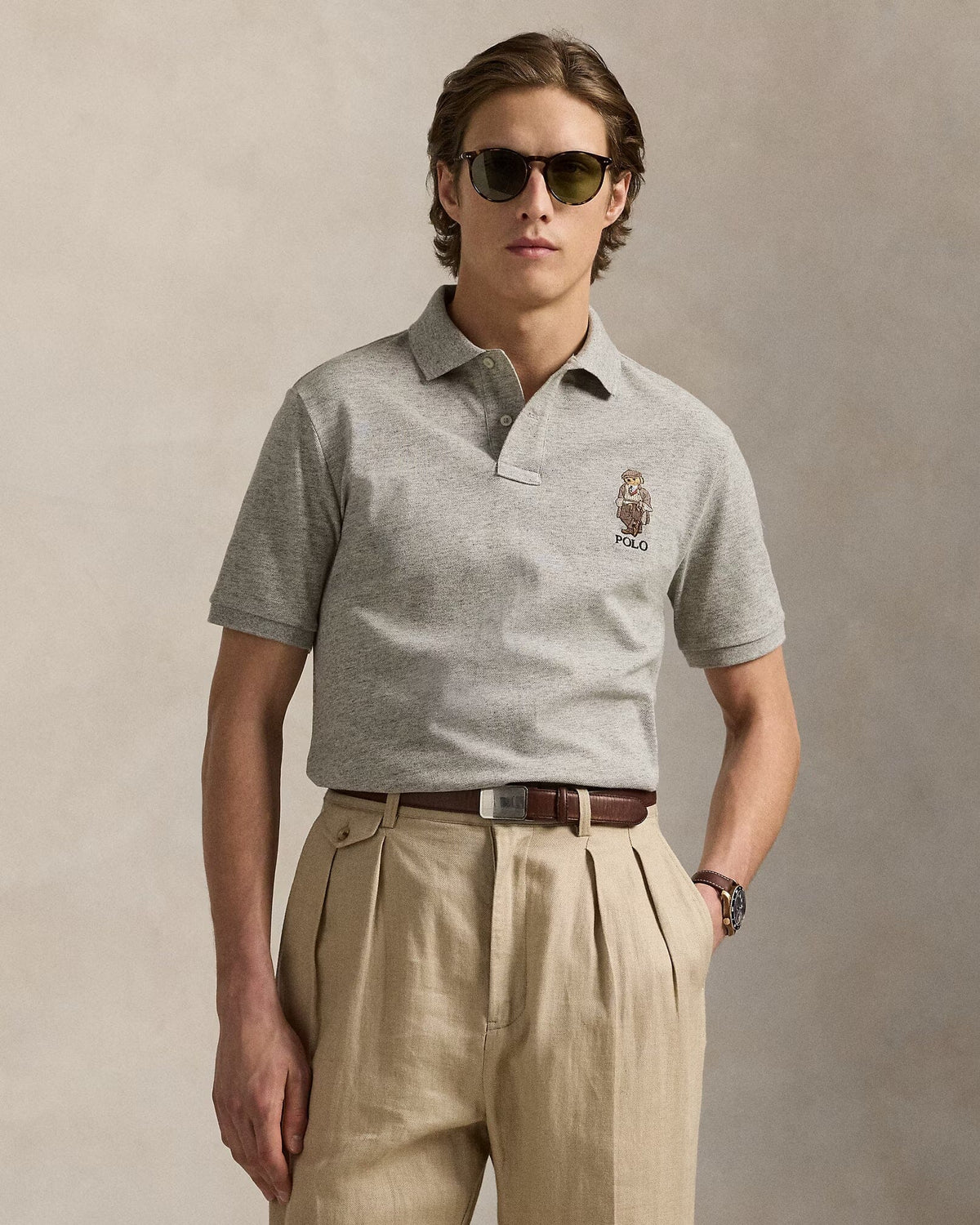 Ralph Lauren Classic Fit Polo Bear Mesh Polo Shirt