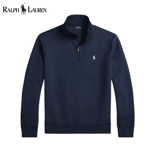 Ralph Lauren Double-Knit Mockneck Pullover