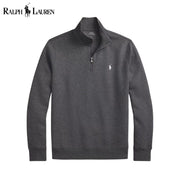 Ralph Lauren Double-Knit Mockneck Pullover
