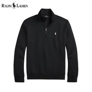 Ralph Lauren Double-Knit Mockneck Pullover