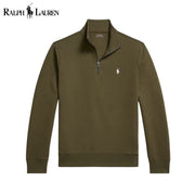 Ralph Lauren Double-Knit Mockneck Pullover