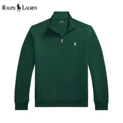 Ralph Lauren Double-Knit Mockneck Pullover