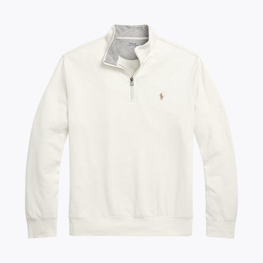 Ralph Lauren Luxury Jersey Quarter-Zip Pullover