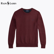 Ralph Lauren Mesh-Knit Cotton Crewneck Sweater