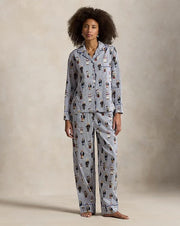 Ralph Lauren Polo Bear Cotton Sateen Pajama Set