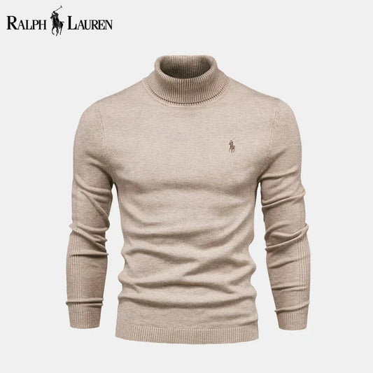 Ralph Lauren Turtleneck Cable-Knit Wool Knit Sweater