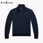 Ralph Lauren Washable Wool Quarter-Zip Sweater