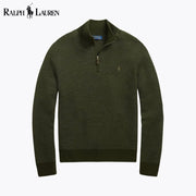 Ralph Lauren Washable Wool Quarter-Zip Sweater