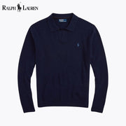 Ralph Lauren Wool Johnny-Collar Sweater