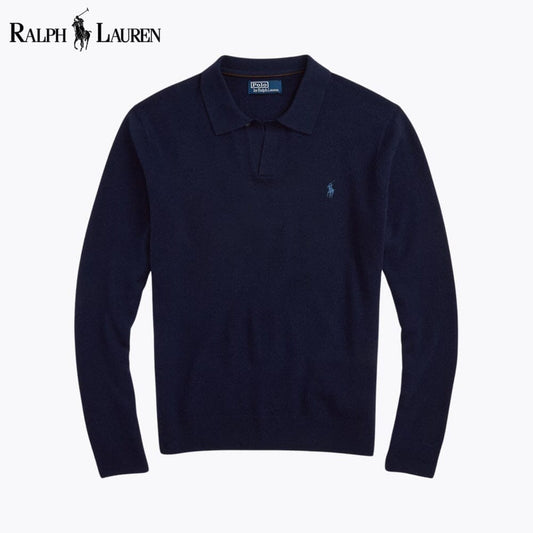 Ralph Lauren Wool Johnny-Collar Sweater