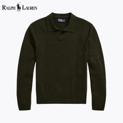 Ralph Lauren Wool Johnny-Collar Sweater